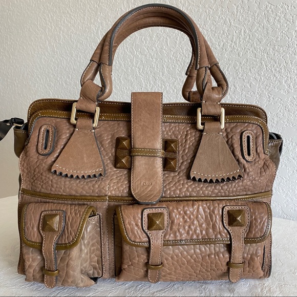 Chloe front pocket organizer tote